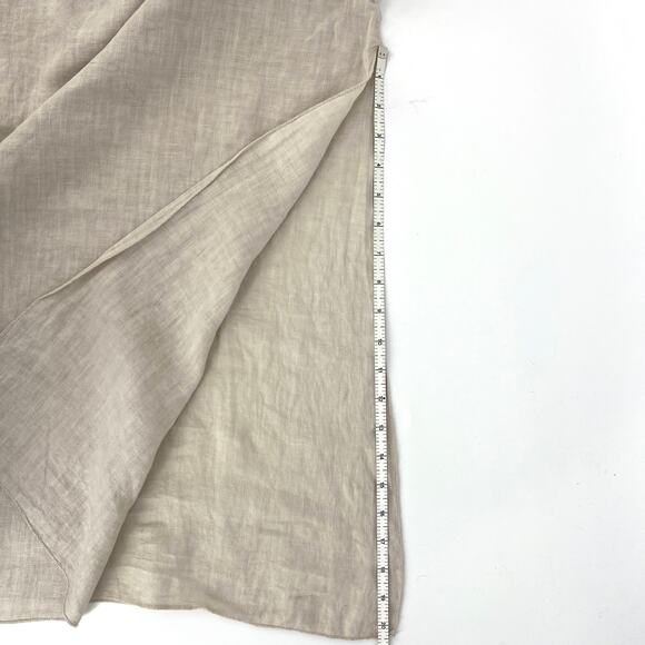 Terzo Millennio Italy 100% Linen Maxi Dress Size Medium Sleeveless - Picture 8 of 12